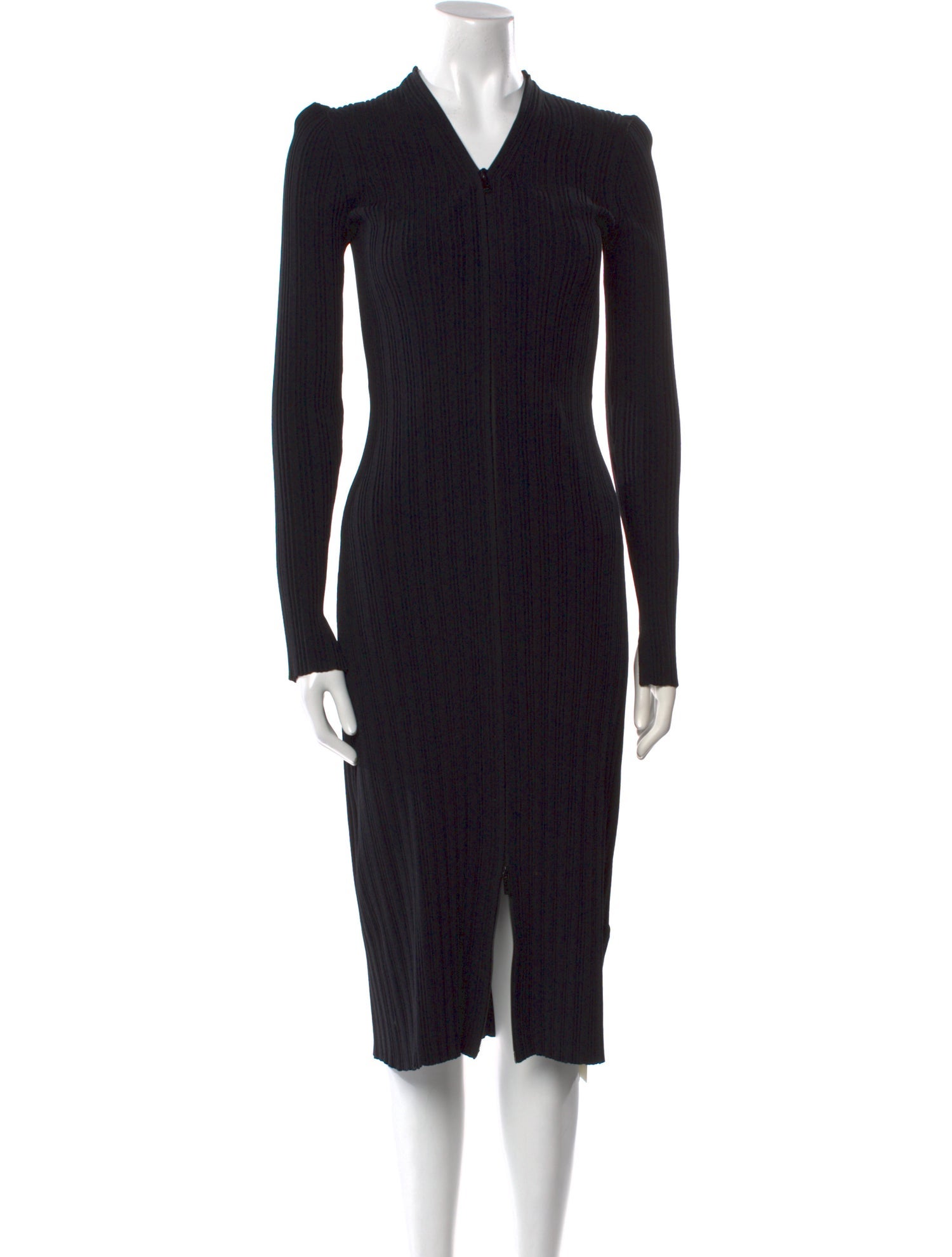 Proenza Schouler White Label V-Neck Midi Length Dress