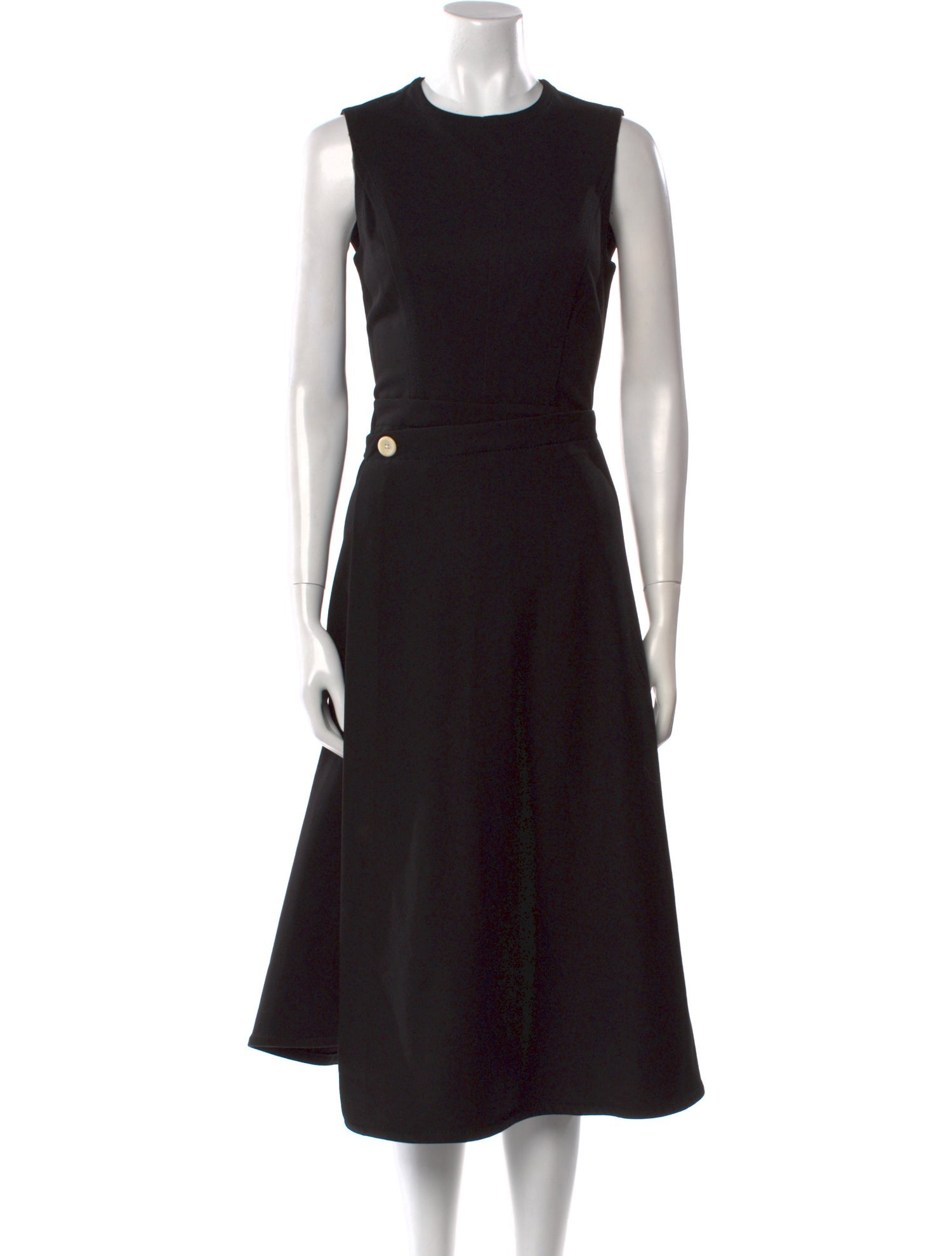 Proenza Schouler White Label Crew Neck Midi Length Dress