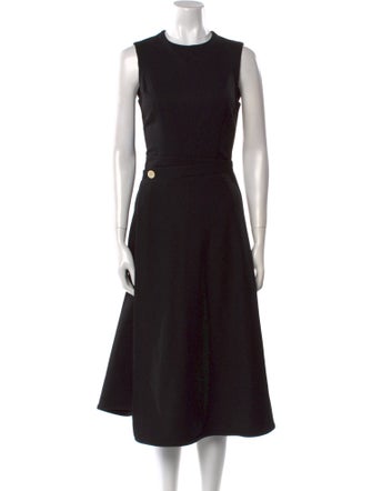 Proenza Schouler White Label Crew Neck Midi Length Dress