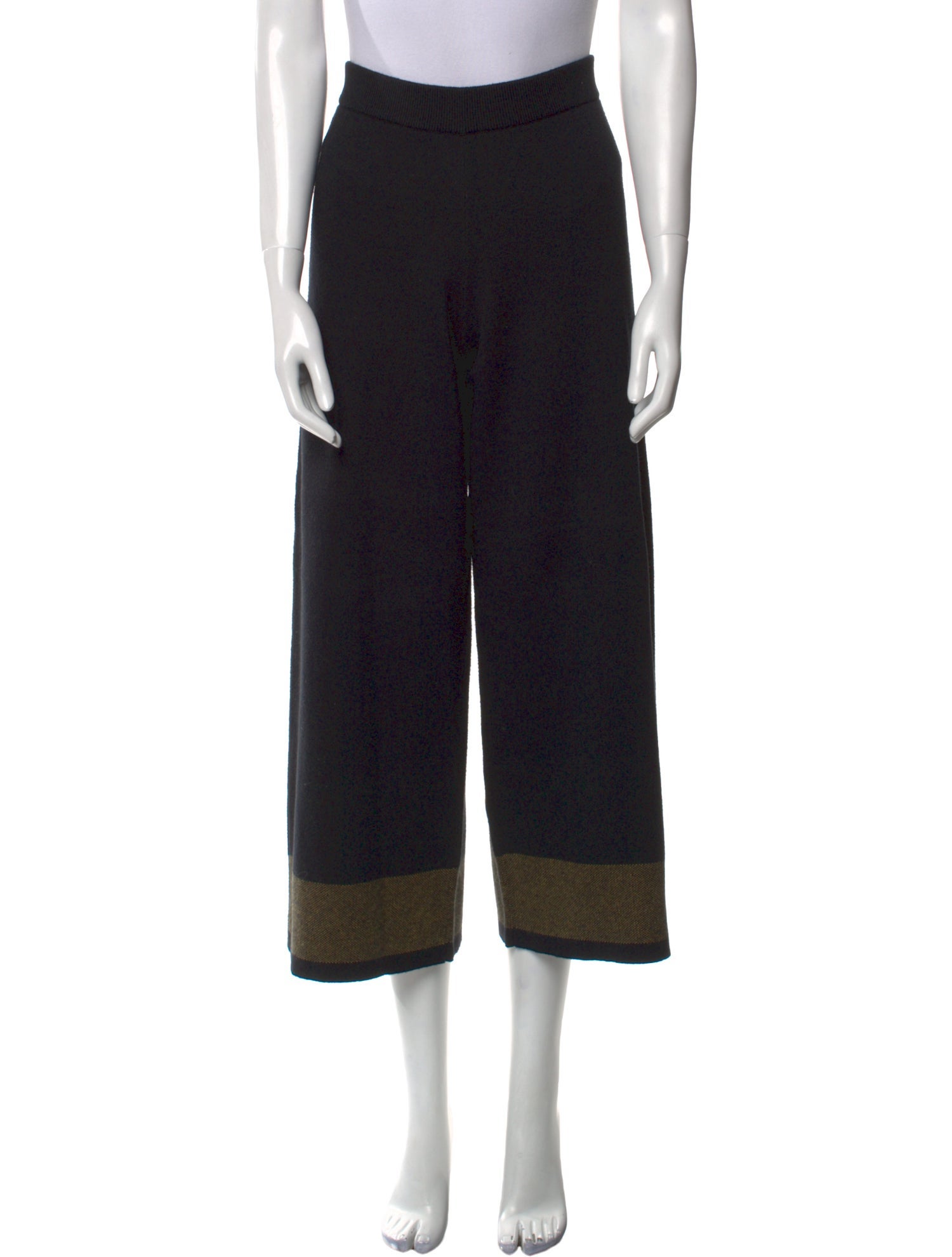 Proenza Schouler White Label Colorblock Pattern Wide Leg Pants