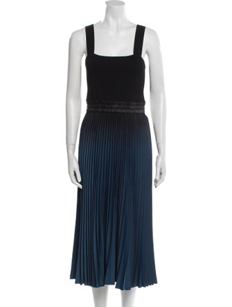 Proenza Schouler White Label Square Neckline Midi Length Dress