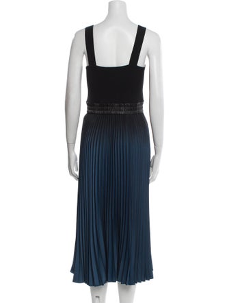 Proenza Schouler White Label Square Neckline Midi Length Dress