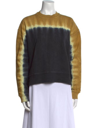Proenza Schouler White Label Tie-Dye Print Crew Neck Sweatshirt