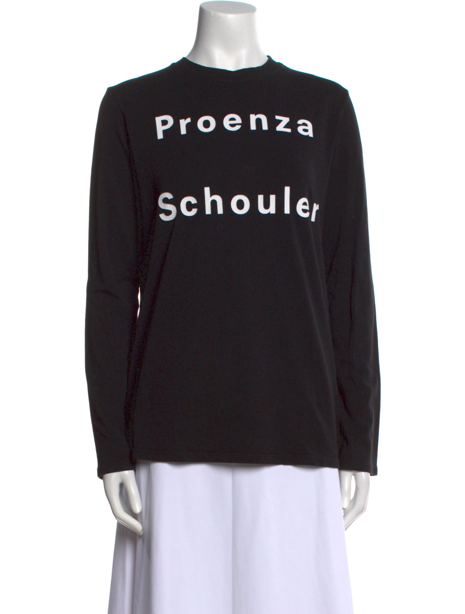 Proenza Schouler White Label Graphic Print Crew Neck Sweatshirt