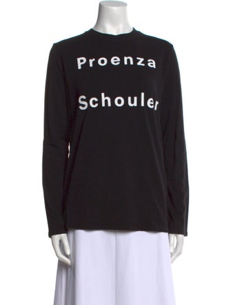 Proenza Schouler White Label Graphic Print Crew Neck Sweatshirt