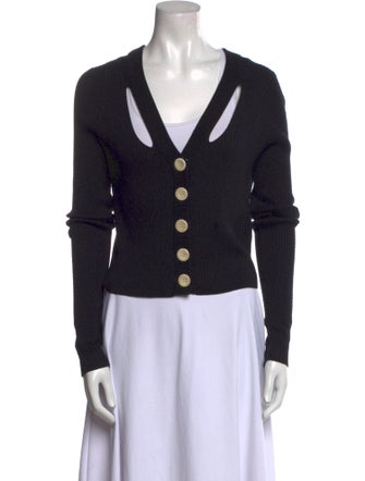 Proenza Schouler White Label Silk V-Neck Sweater