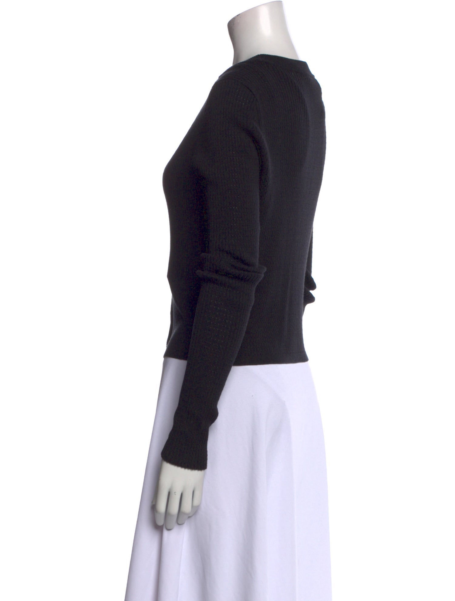 Proenza Schouler White Label Silk V-Neck Sweater