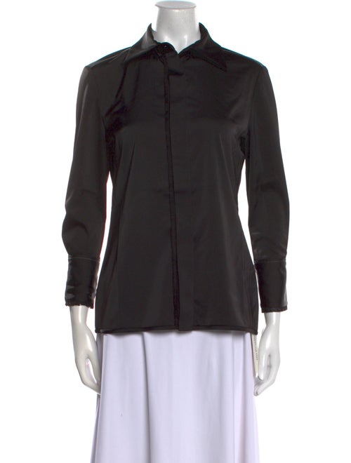 Proenza Schouler White Label Three-Quarter Sleeve Button-Up Top w/ Tags