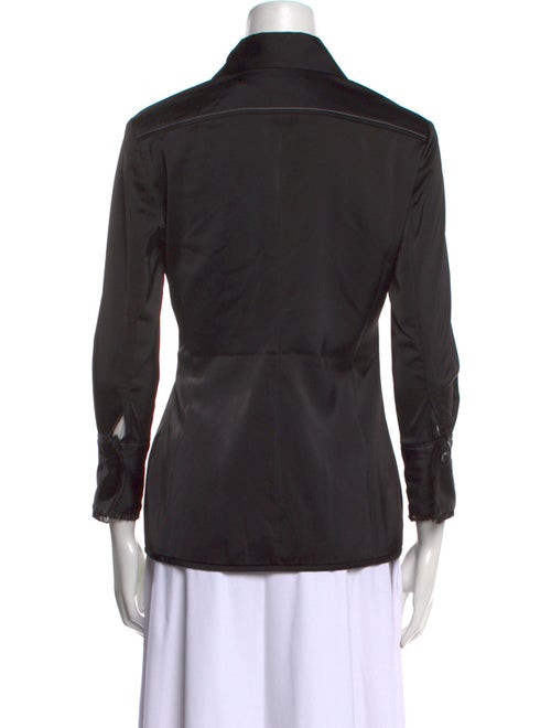 Proenza Schouler White Label Three-Quarter Sleeve Button-Up Top w/ Tags