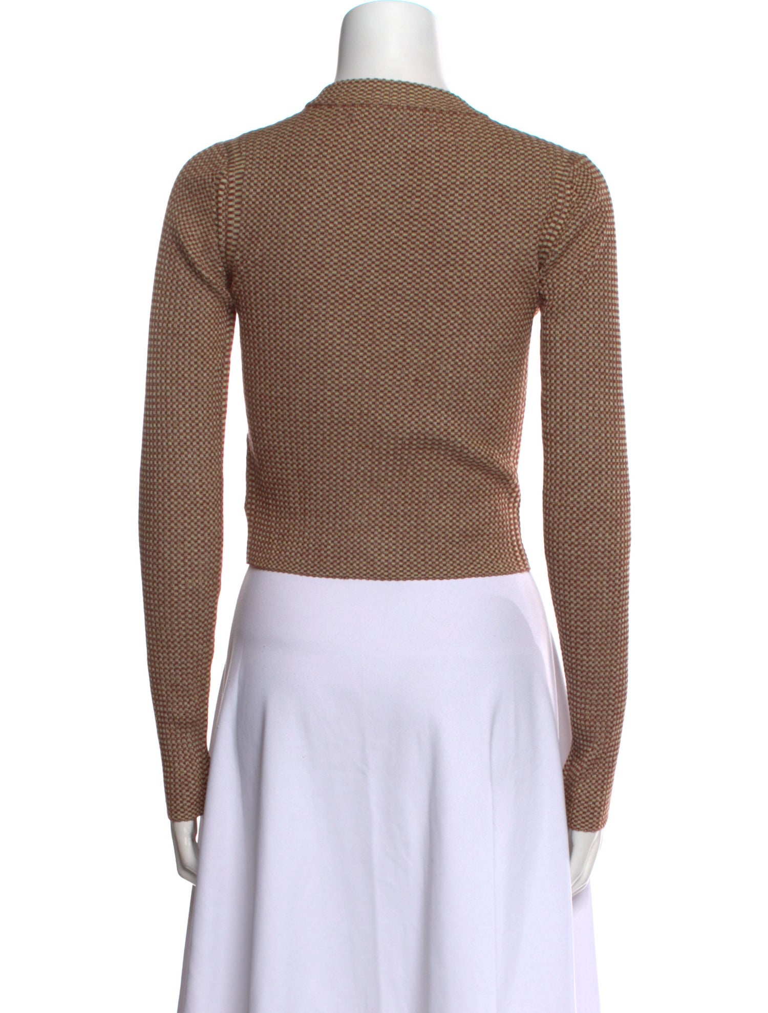 Proenza Schouler White Label Silk V-Neck Crop Top