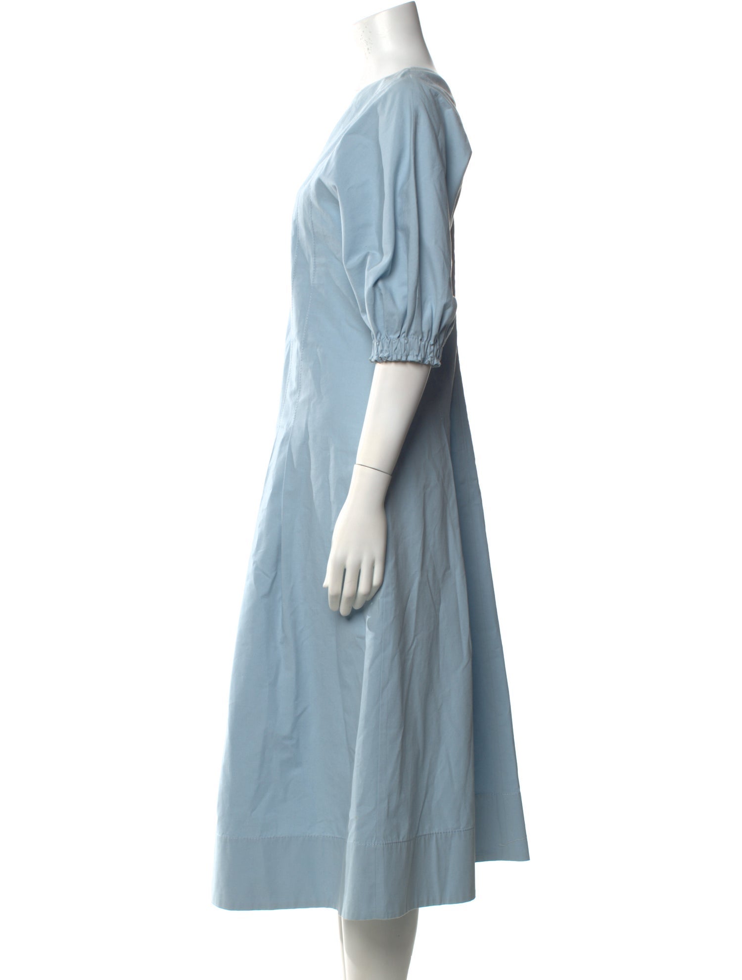 Proenza Schouler White Label V-Neck Midi Length Dress