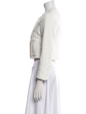 Proenza Schouler White Label Tweed Pattern Evening Jacket