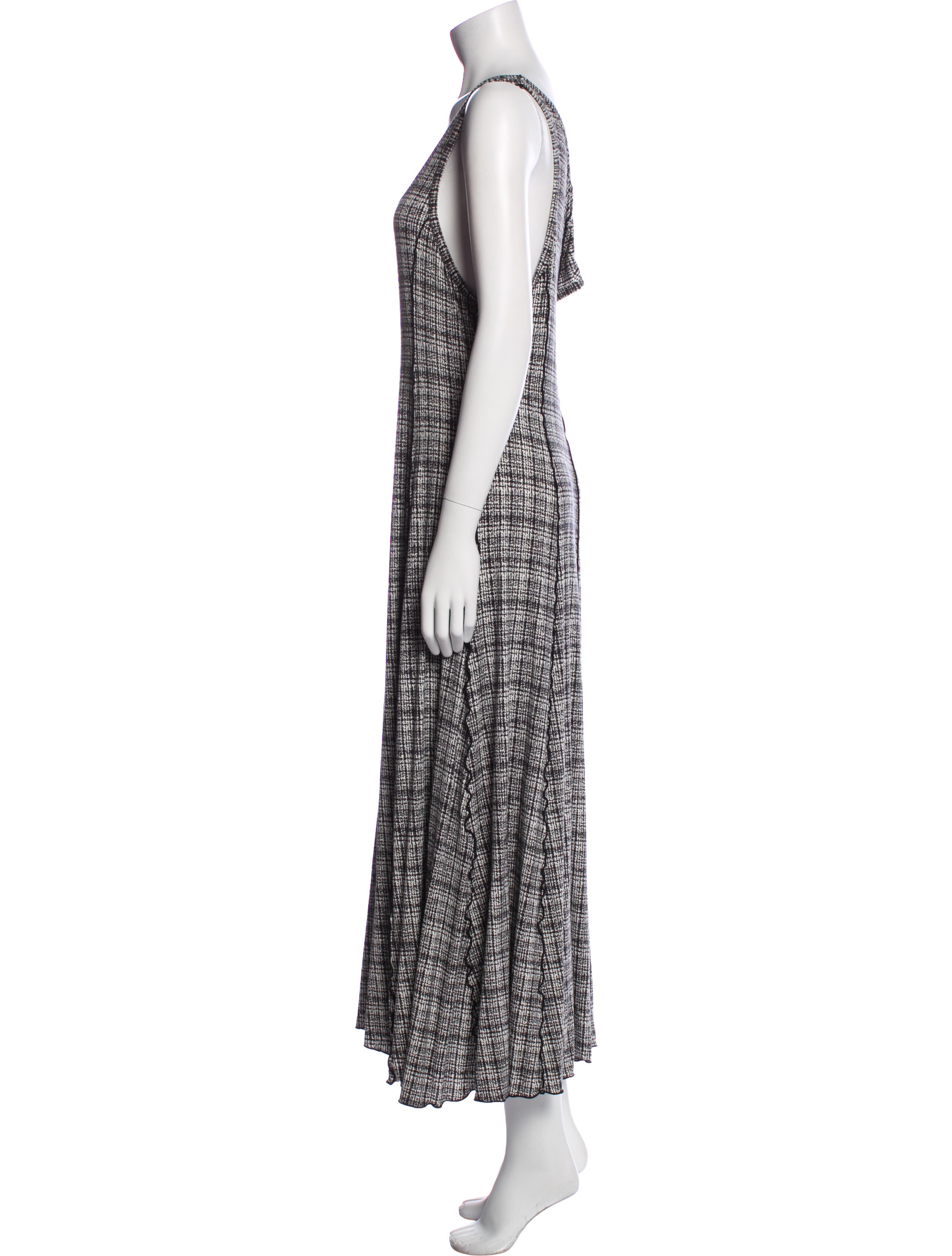 Proenza Schouler White Label Printed Long Dress