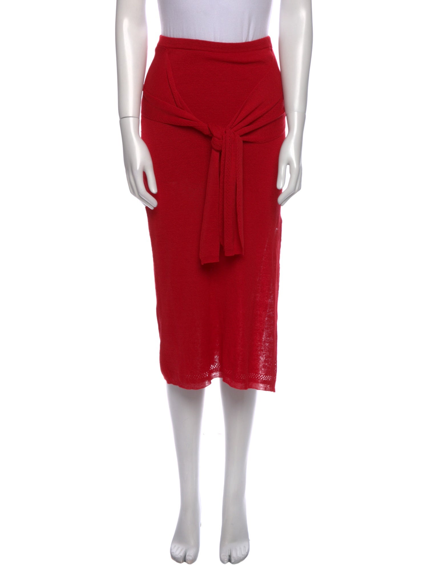 Proenza Schouler White Label Linen Knee-Length Skirt