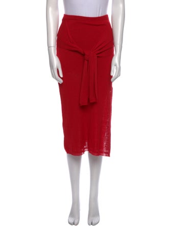 Proenza Schouler White Label Linen Knee-Length Skirt