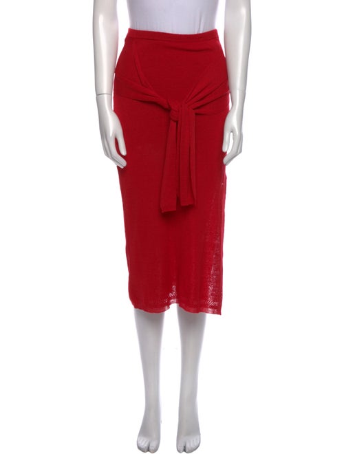 Proenza Schouler White Label Linen Knee-Length Skirt