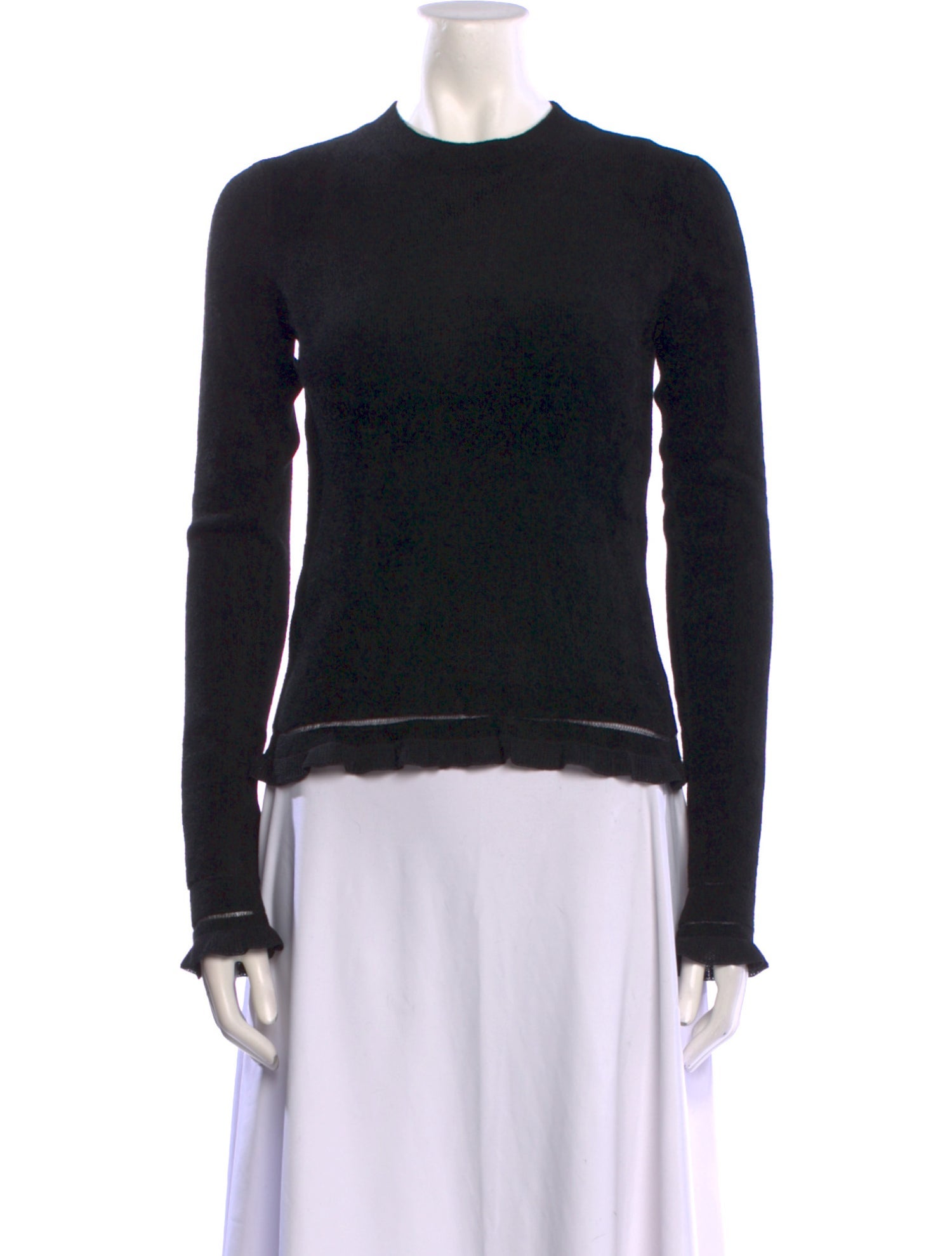 Proenza Schouler White Label Crew Neck Long Sleeve Sweatshirt