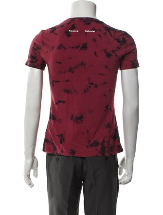 Proenza Schouler White Label Tie-Dye Print Crew Neck T-Shirt