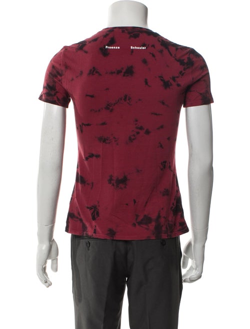 Proenza Schouler White Label Tie-Dye Print Crew Neck T-Shirt