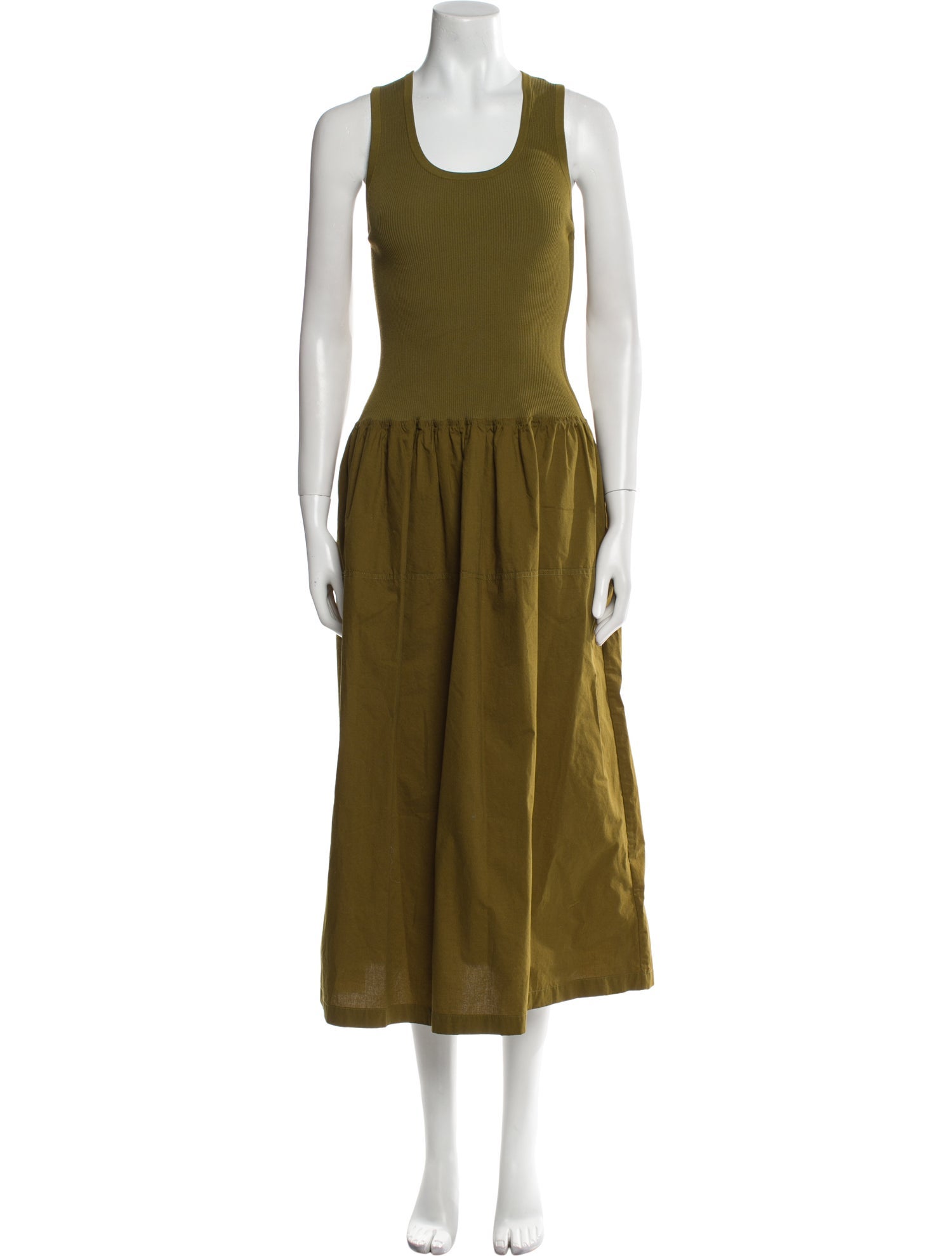 Proenza Schouler White Label Scoop Neck Long Dress