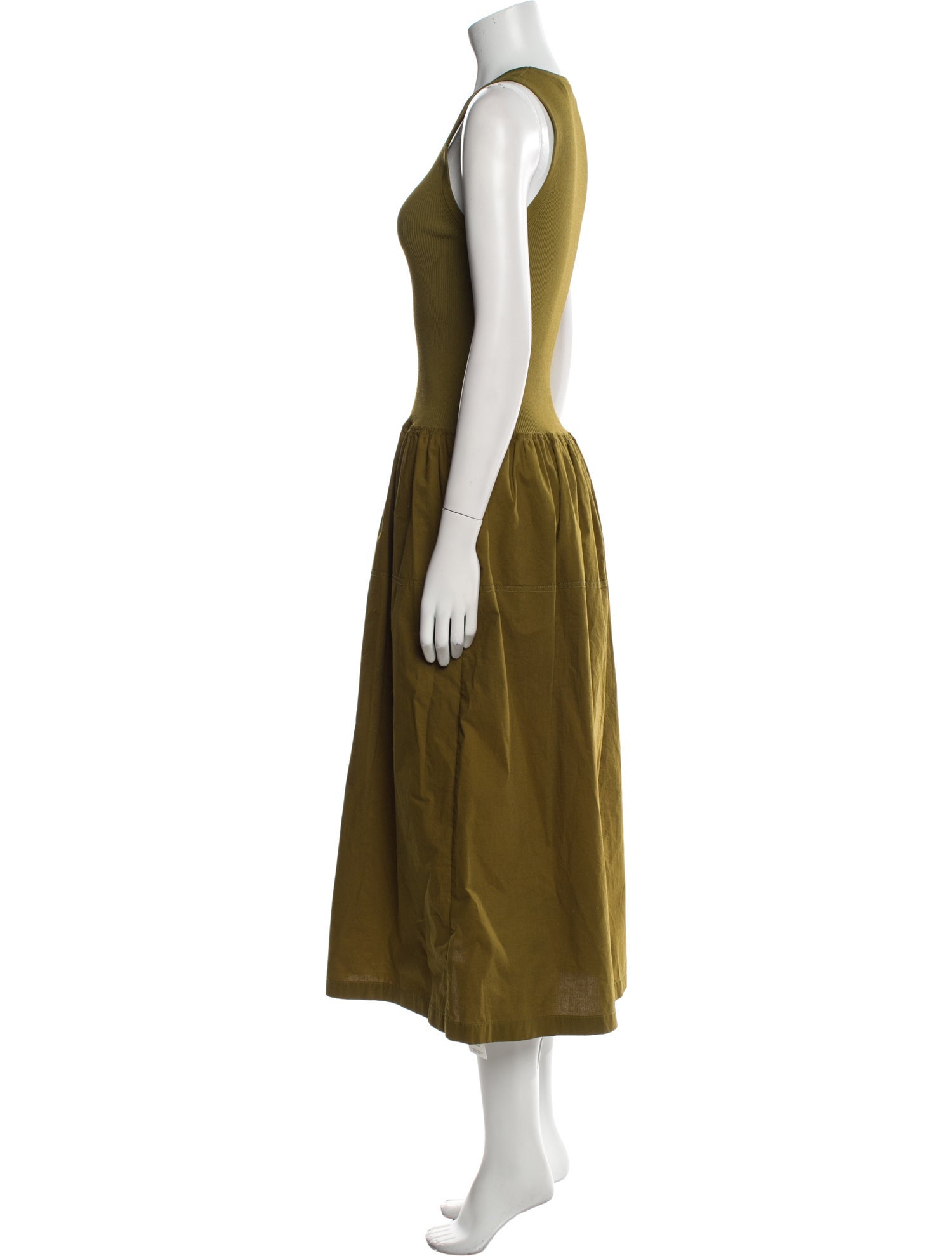 Proenza Schouler White Label Scoop Neck Long Dress