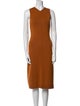 Proenza Schouler White Label V-Neck Midi Length Dress