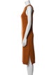 Proenza Schouler White Label V-Neck Midi Length Dress