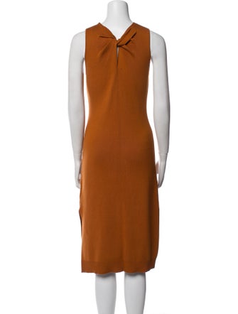 Proenza Schouler White Label V-Neck Midi Length Dress