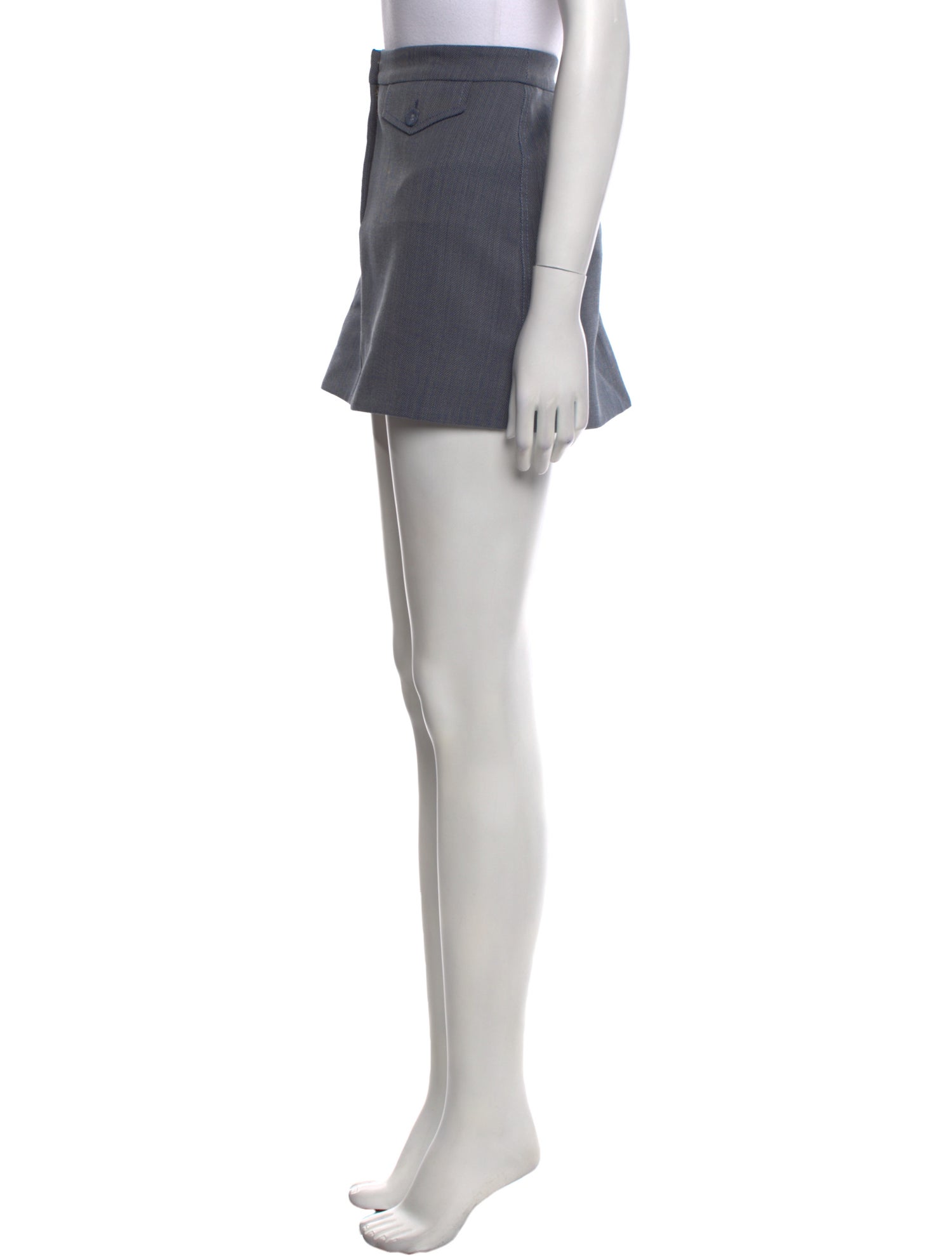 Proenza Schouler White Label Pleated Accents Mini Skirt