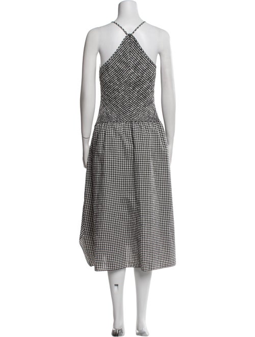 Proenza Schouler White Label Plaid Print Midi Length Dress