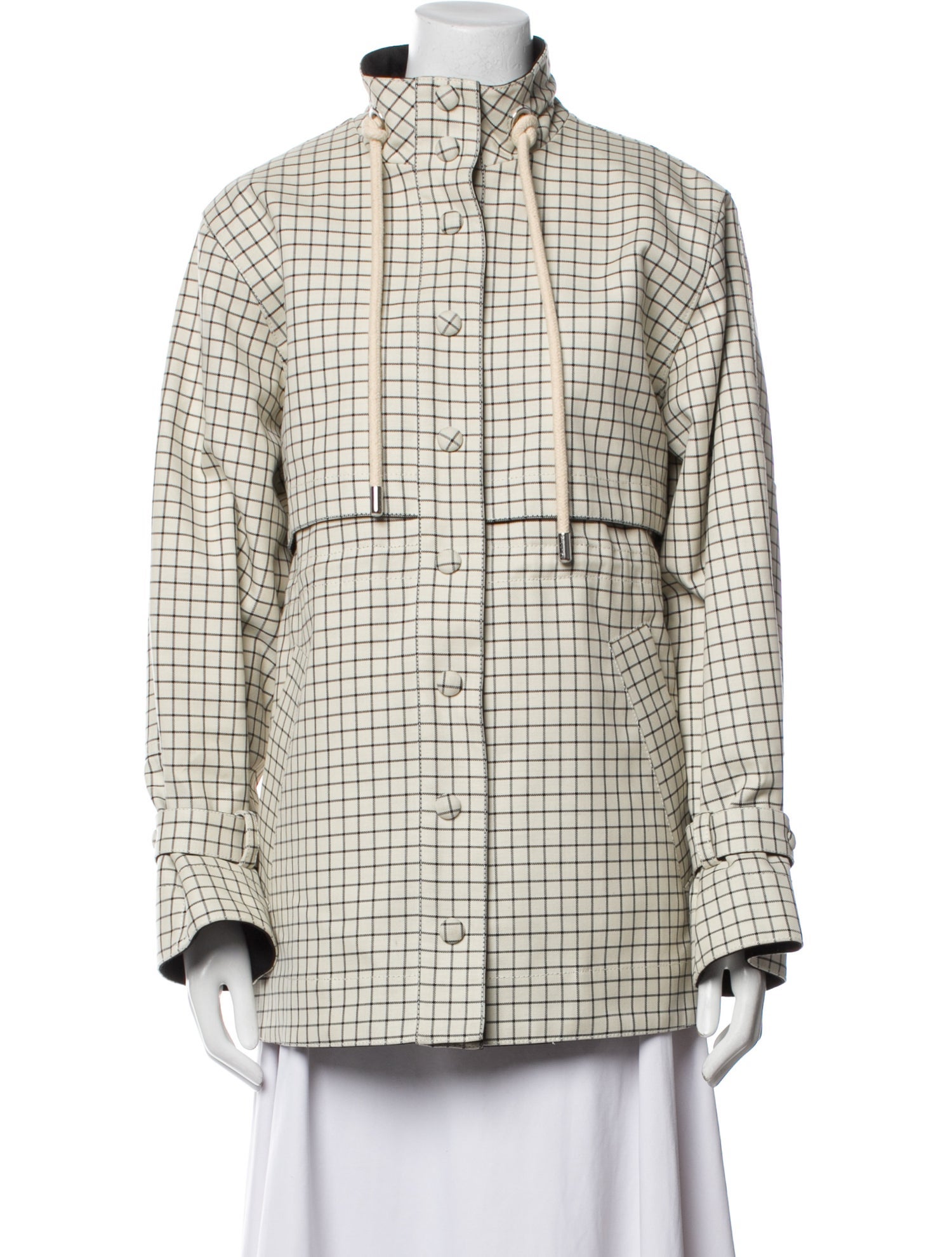 Proenza Schouler White Label Plaid Print Jacket
