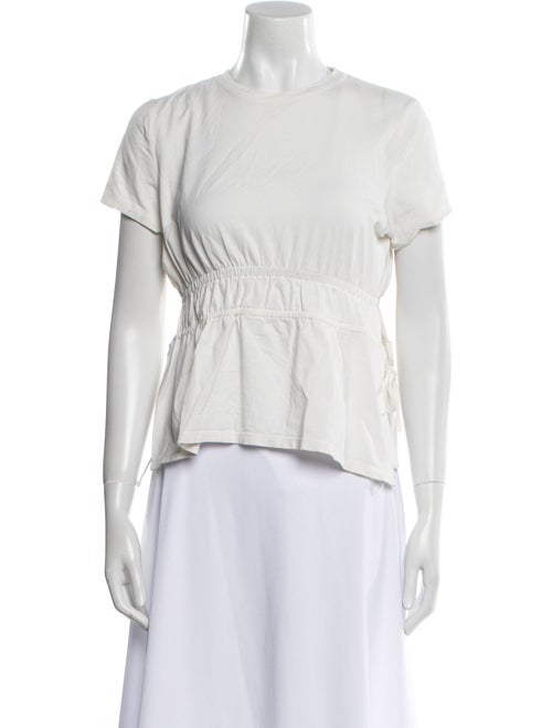 Proenza Schouler White Label Crew Neck Short Sleeve Crop Top