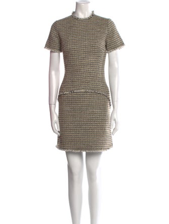 Proenza Schouler White Label Tweed Pattern Mini Dress