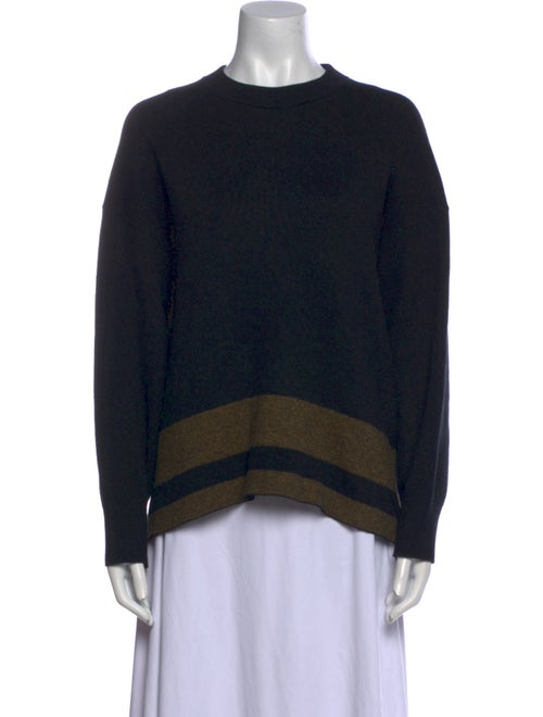 Proenza Schouler White Label Striped Crew Neck Sweatshirt