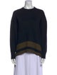 Proenza Schouler White Label Striped Crew Neck Sweatshirt