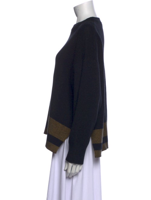 Proenza Schouler White Label Striped Crew Neck Sweatshirt