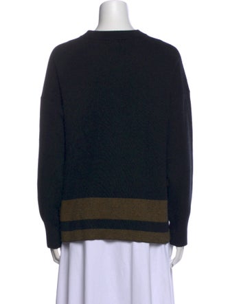 Proenza Schouler White Label Striped Crew Neck Sweatshirt