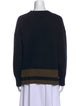 Proenza Schouler White Label Striped Crew Neck Sweatshirt