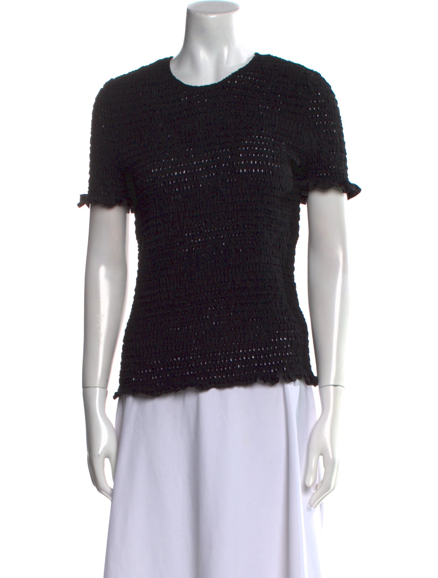 Proenza Schouler White Label Crew Neck Short Sleeve Top