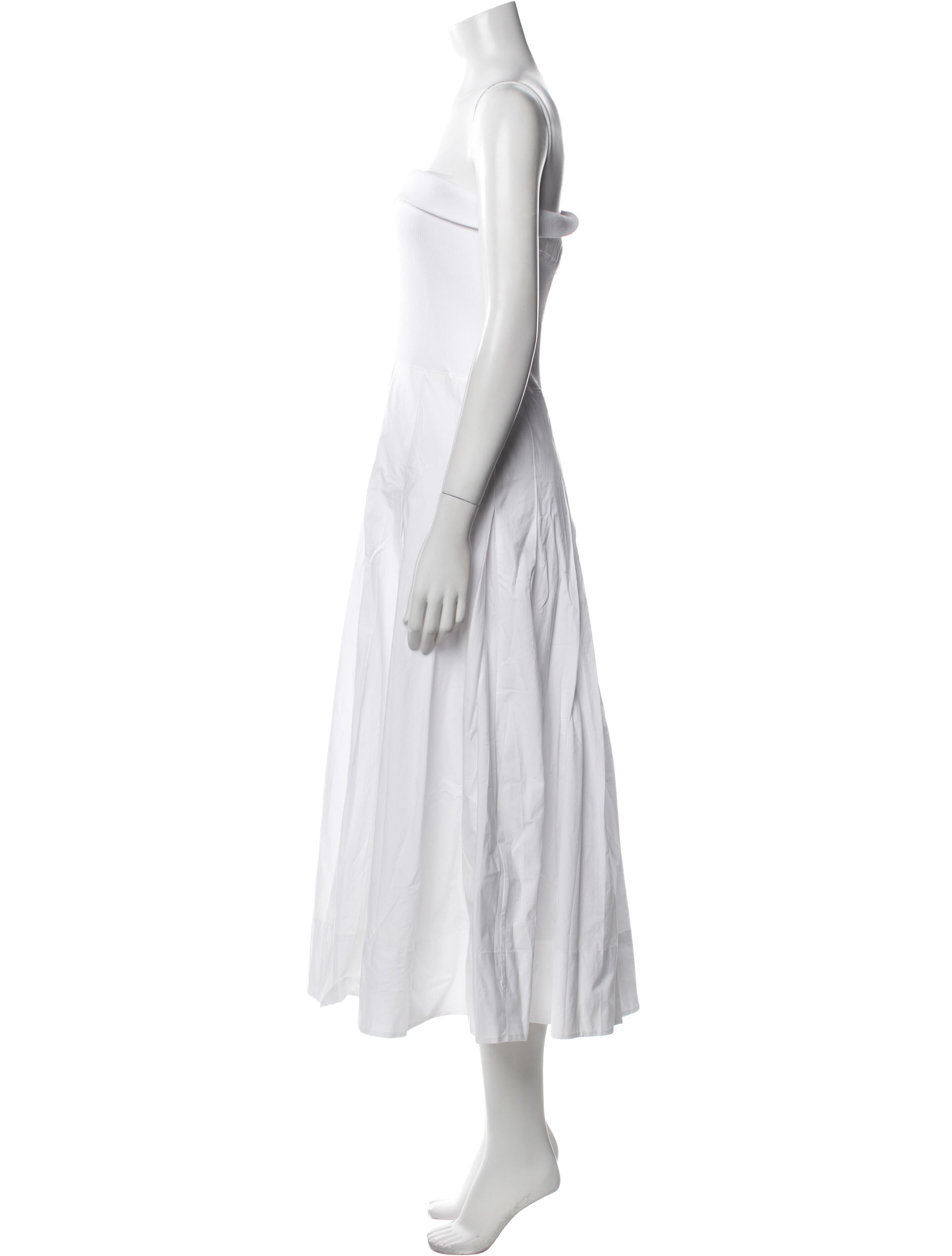 Proenza Schouler White Label Strapless Midi Length Dress w/ Tags