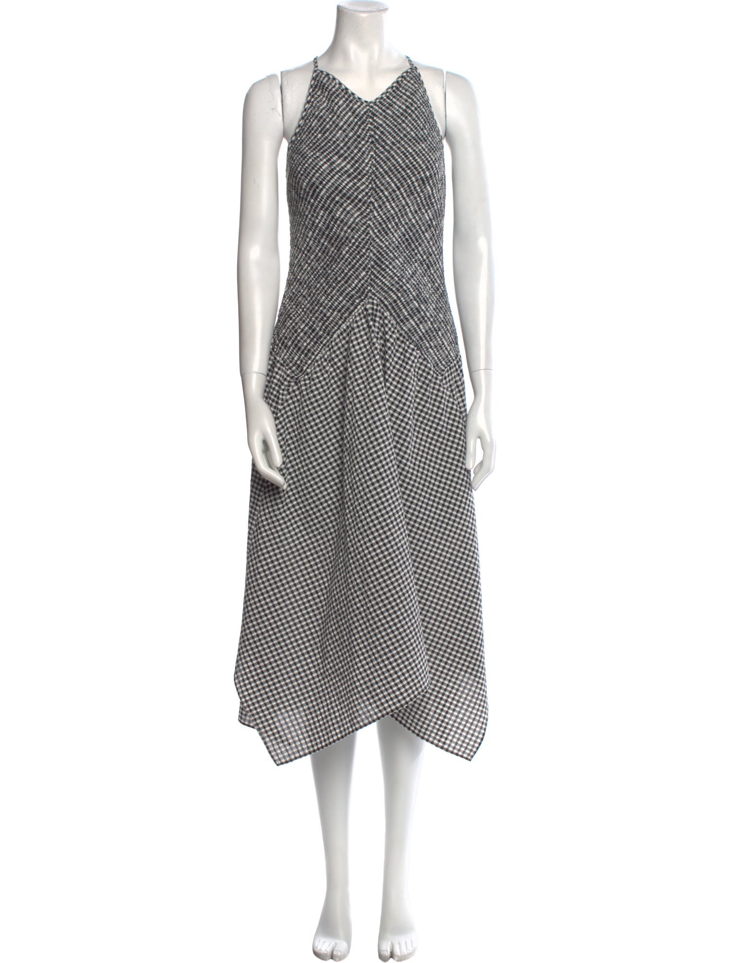 Proenza Schouler White Label Polka Dot Print Long Dress