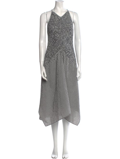 Proenza Schouler White Label Polka Dot Print Long Dress