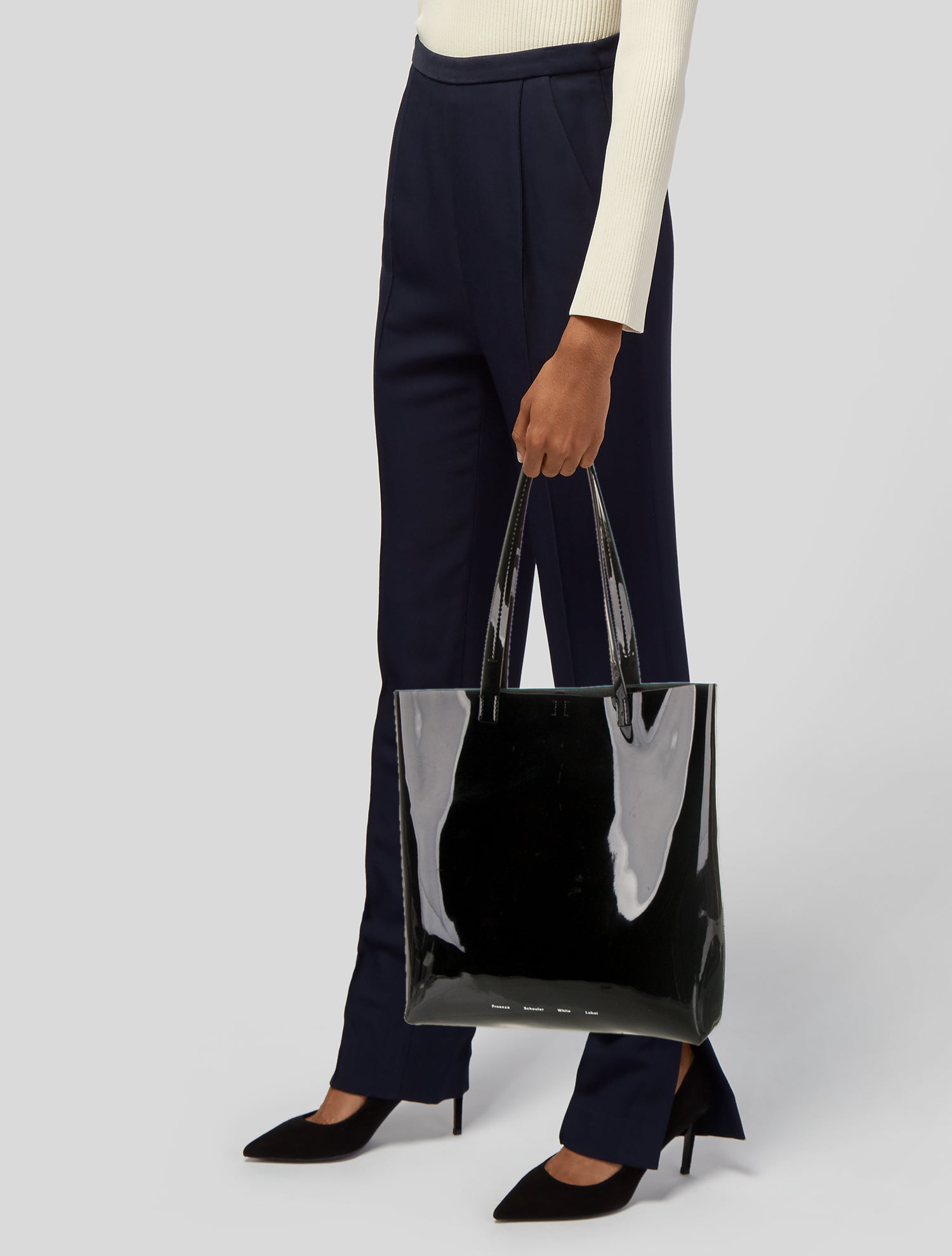 Proenza Schouler White Label Patent Leather Tote