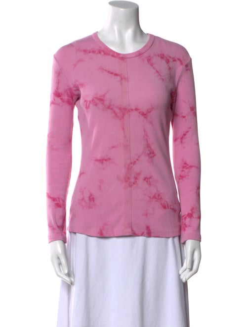 Proenza Schouler White Label Tie-Dye Print Crew Neck Top