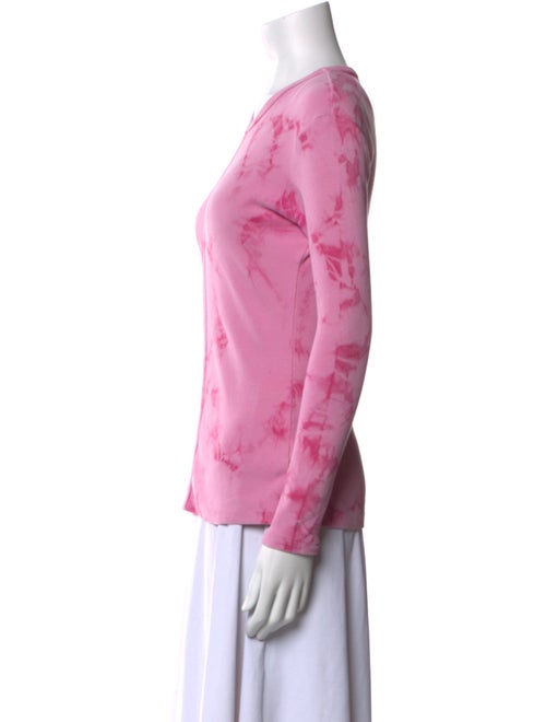 Proenza Schouler White Label Tie-Dye Print Crew Neck Top