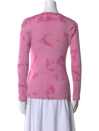 Proenza Schouler White Label Tie-Dye Print Crew Neck Top