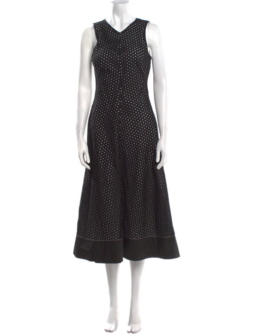 Proenza Schouler White Label Polka Dot Print Long Dress