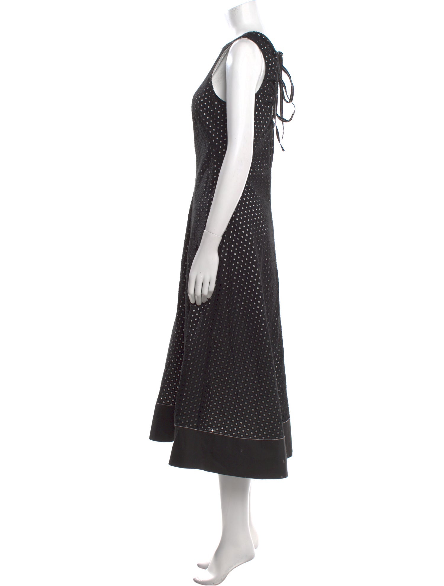 Proenza Schouler White Label Polka Dot Print Long Dress