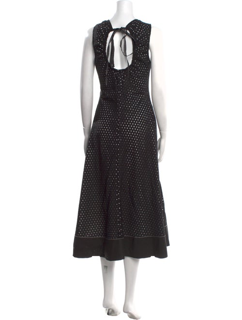 Proenza Schouler White Label Polka Dot Print Long Dress