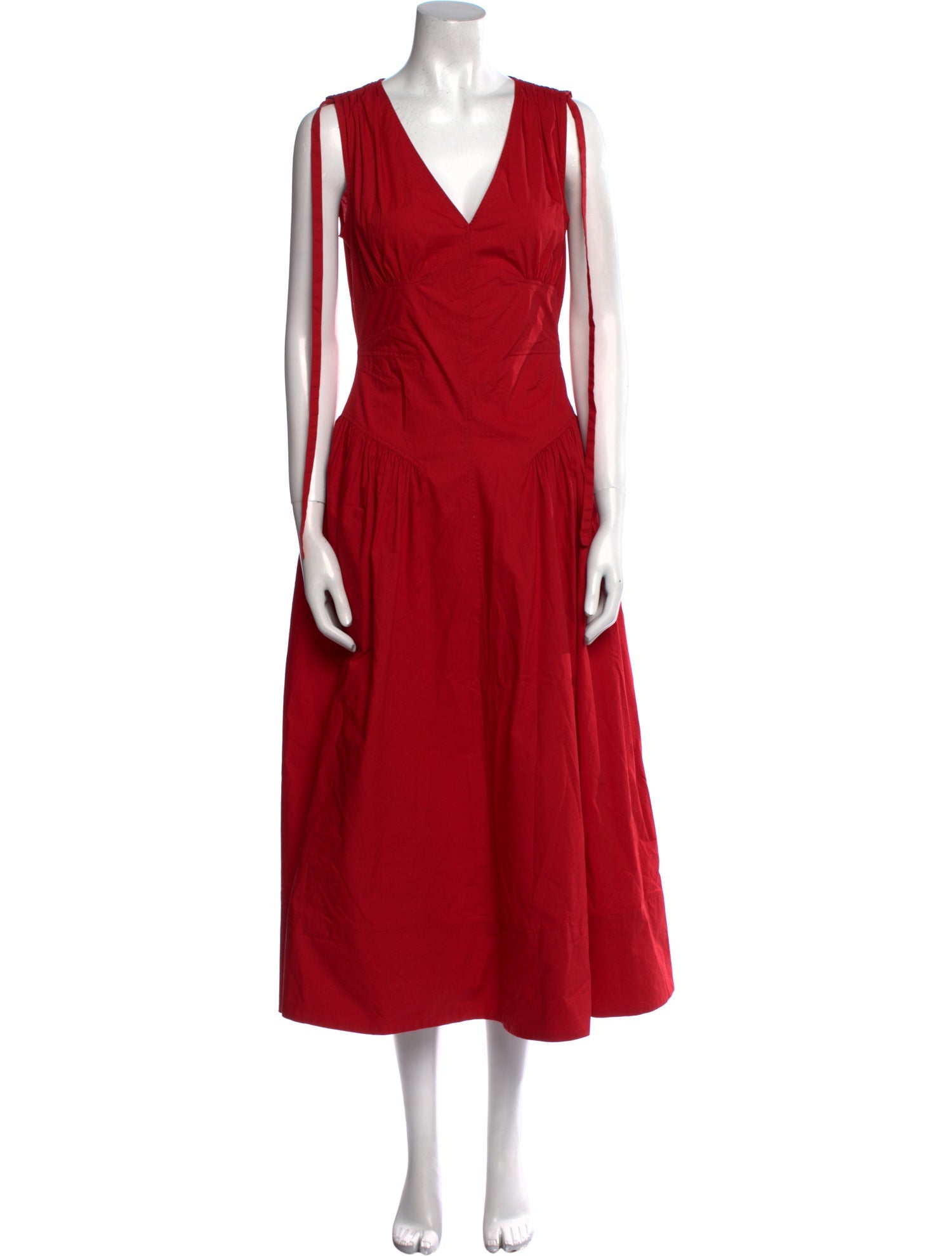 Proenza Schouler White Label V-Neck Long Dress